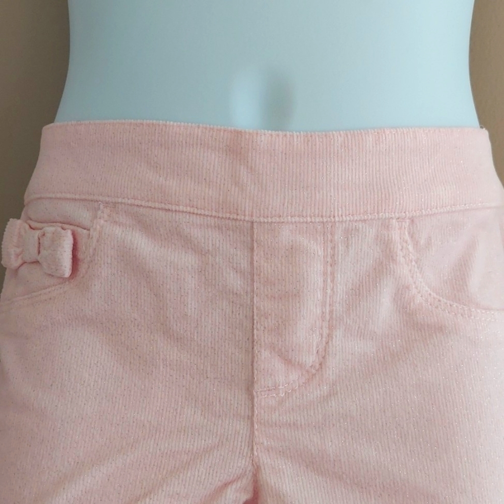 Gymboree pull on style pink sparkly stretchy corduroy pants - 4T - Picture 3 of 6